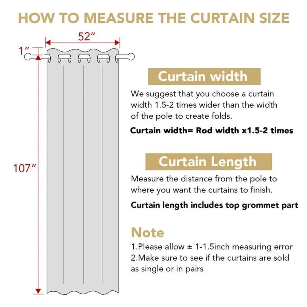 Premium 100% Thermal Insulated Blackout Curtains 2 Panel - Sage 52